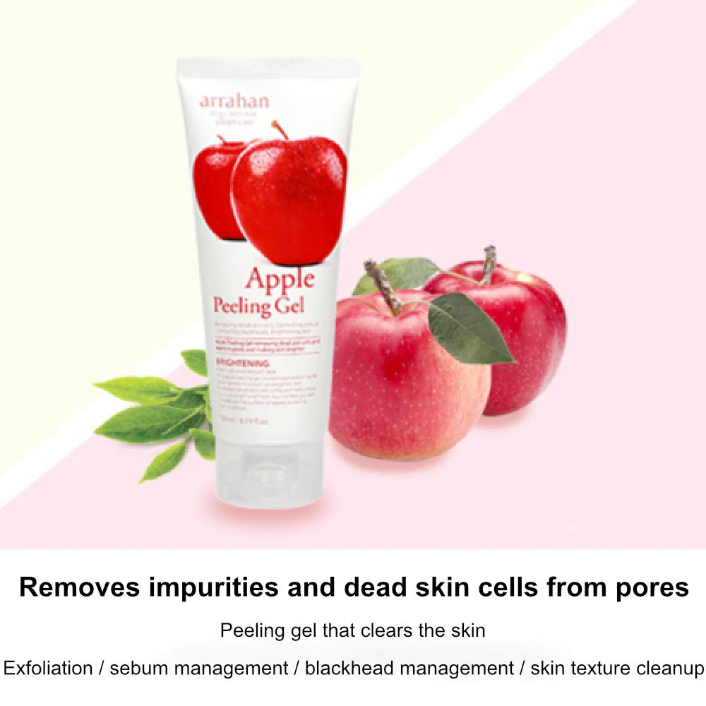 Arrahan Apple Peeling Gel texture close-up showing soft exfoliation.