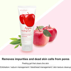 Arrahan Apple Peeling Gel texture close-up showing soft exfoliation.