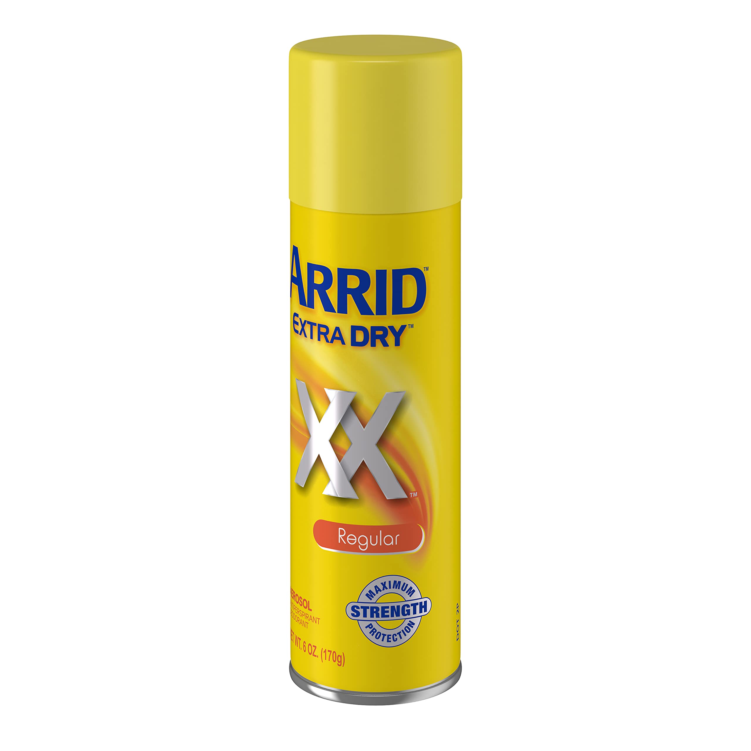 Arrid Extra Dry spray nozzle close-up highlighting quick-dry application.