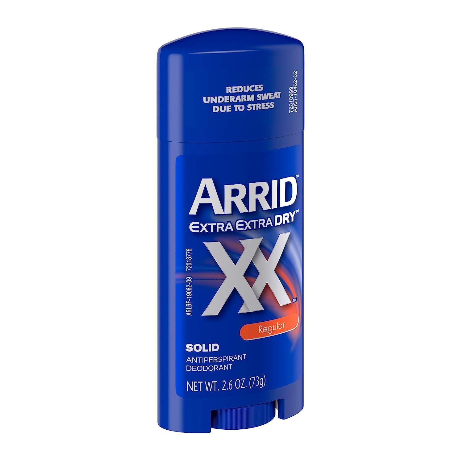 Arrid XX deodorant stick application demonstrates easy daily use.