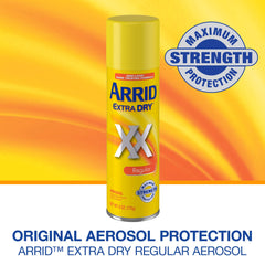 Arrid XX Extra Dry twin-pack 6oz cans shown for convenient value and use.