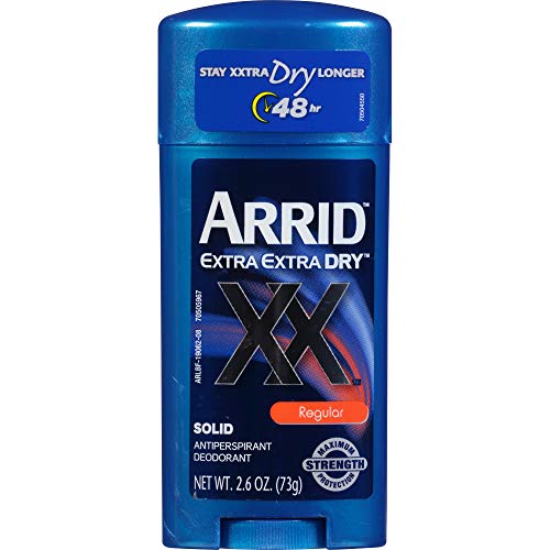 Arrid XX Extra Extra Dry for stress-related sweating, confident at work.