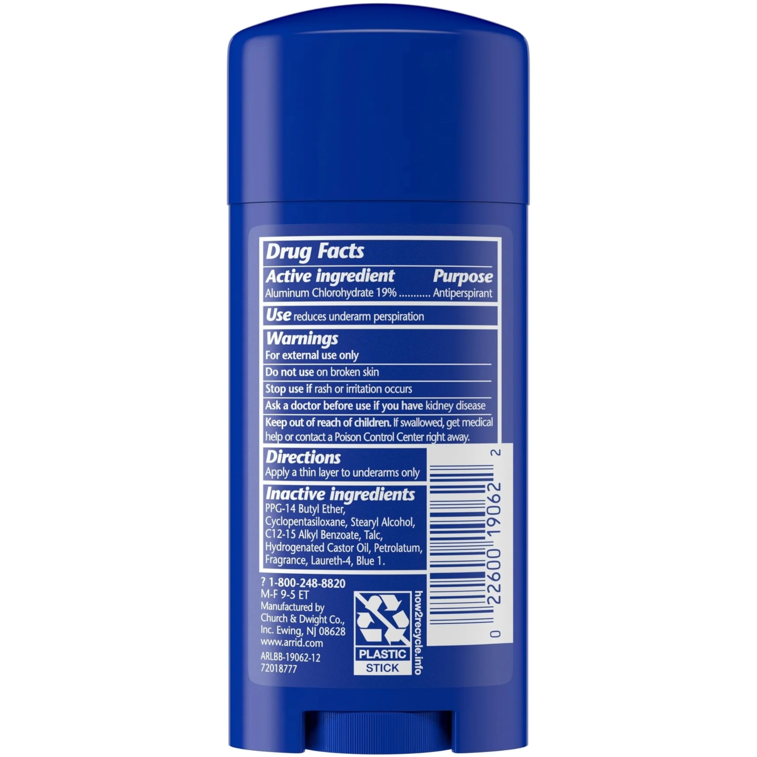 Arrid XX Regular scent label close-up communicates Regular fragrance and product identity