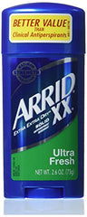 Arrid XX Solid Deodorant Ultra Fresh cap opening illustrating easy application.