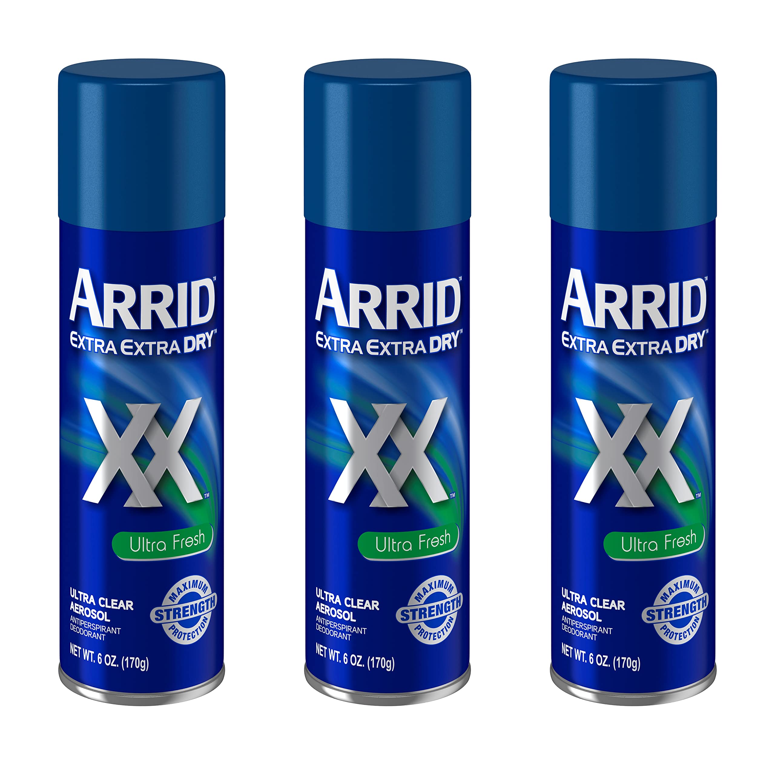 Arrid XX Ultra Clear deodorant spray bottle for daily use