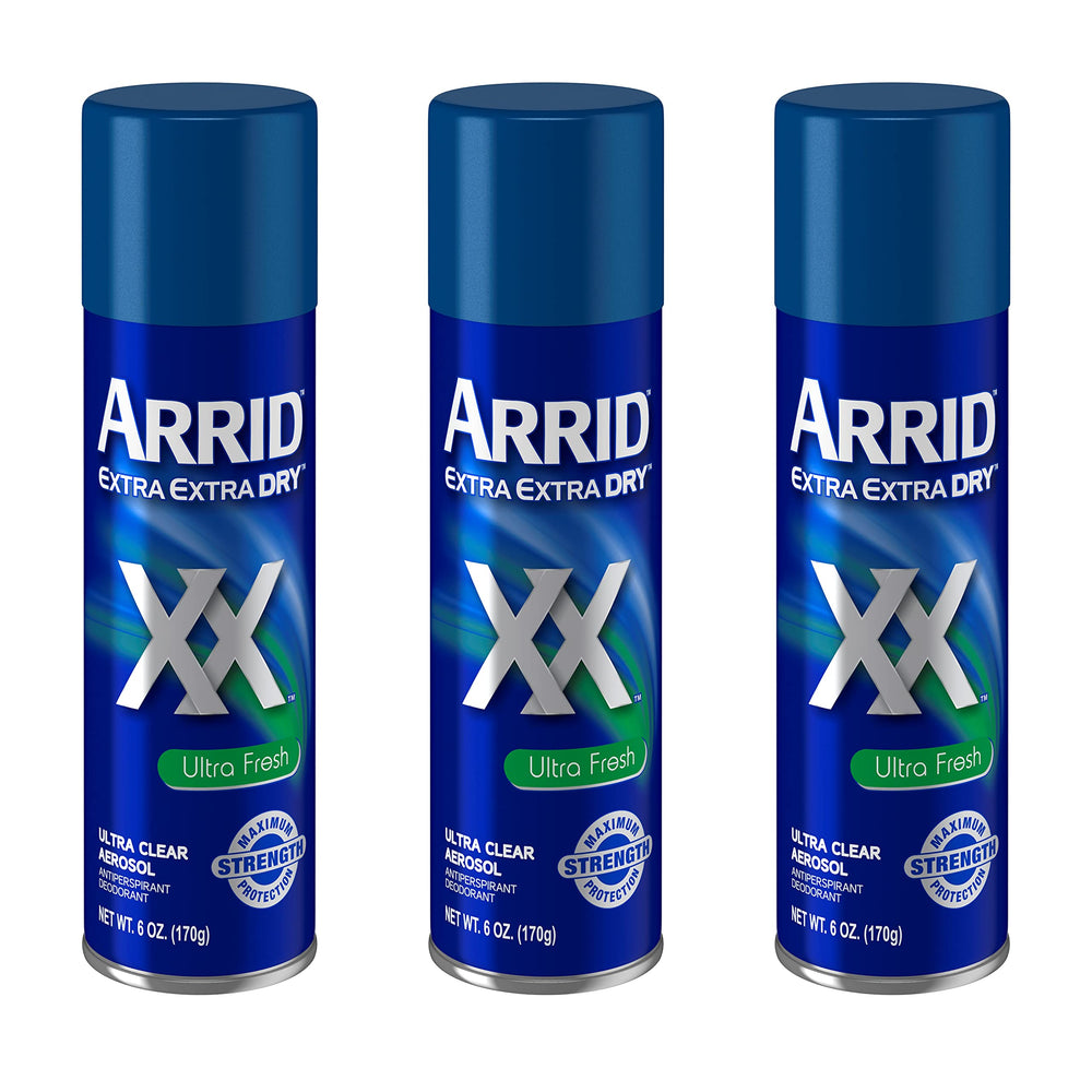 Arrid XX Ultra Clear deodorant spray bottle for daily use