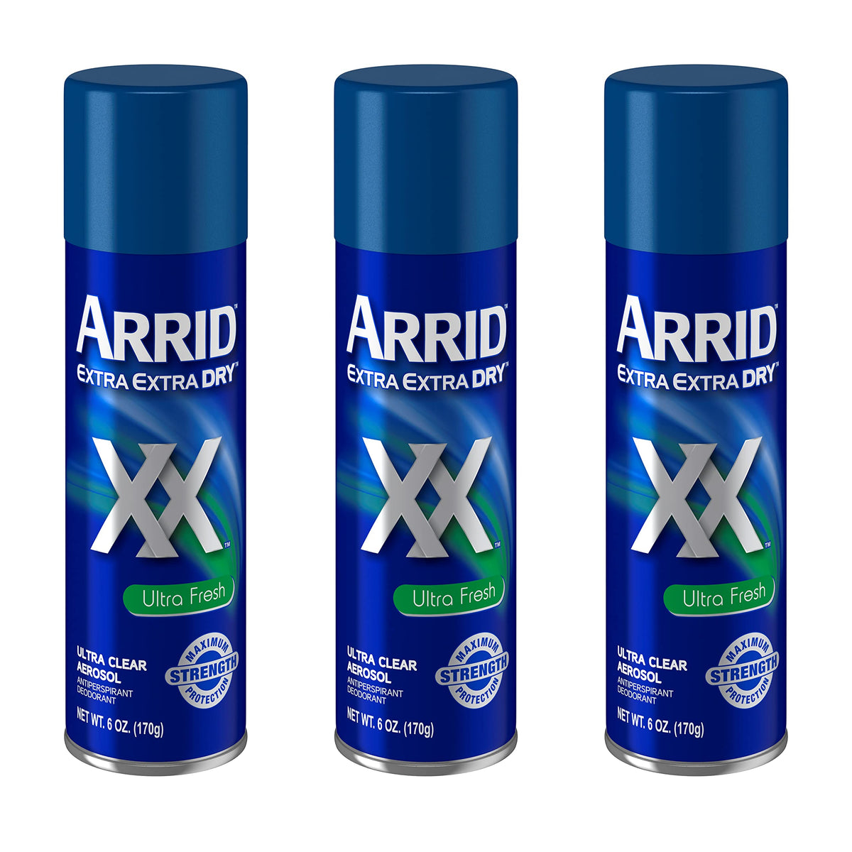Arrid XX Ultra Clear deodorant spray bottle for daily use