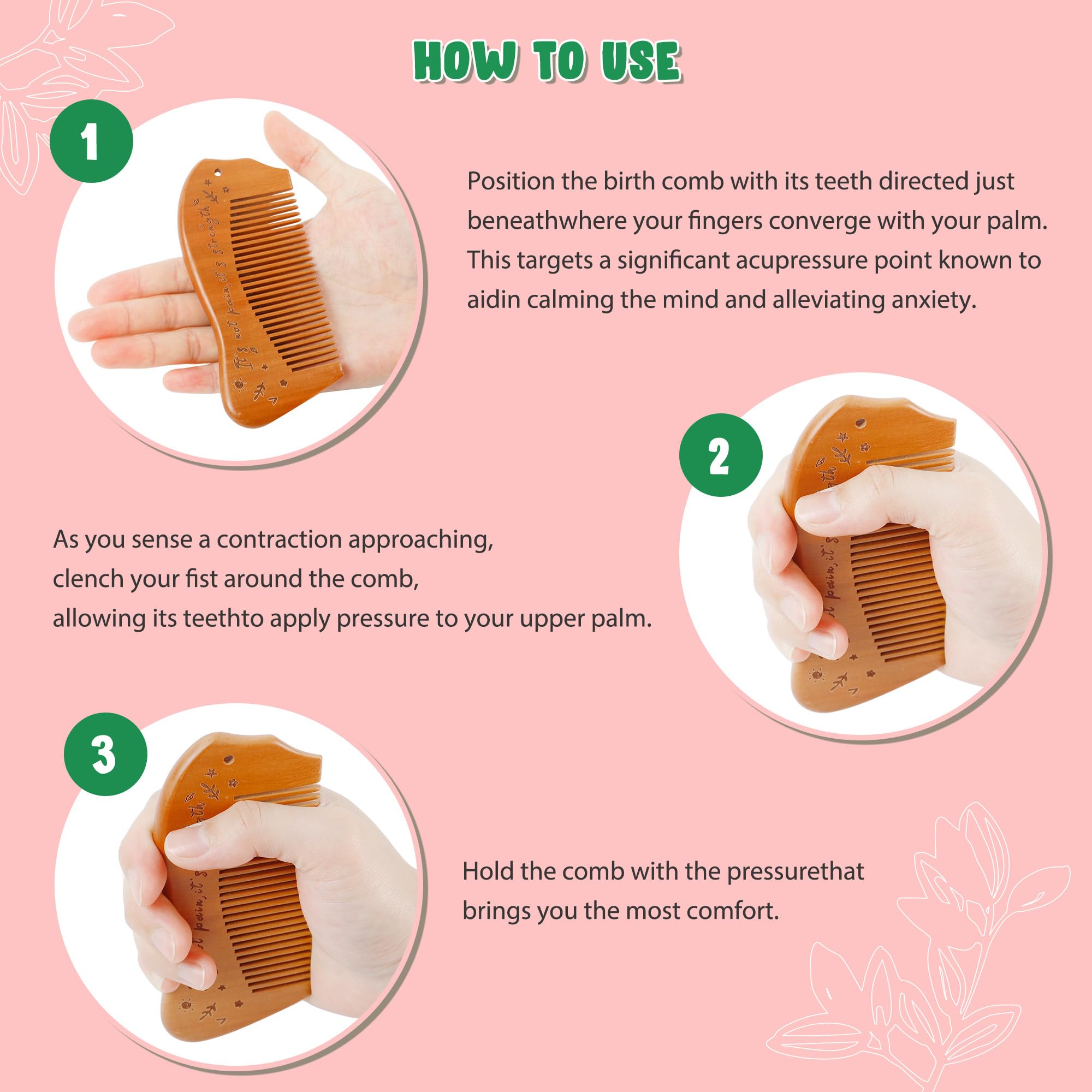 Arrozon birthing comb gift-packaging highlights a thoughtful present for new moms.
