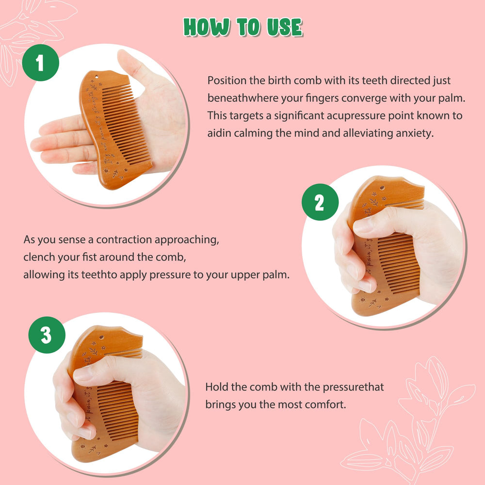 Arrozon birthing comb gift-packaging highlights a thoughtful present for new moms.