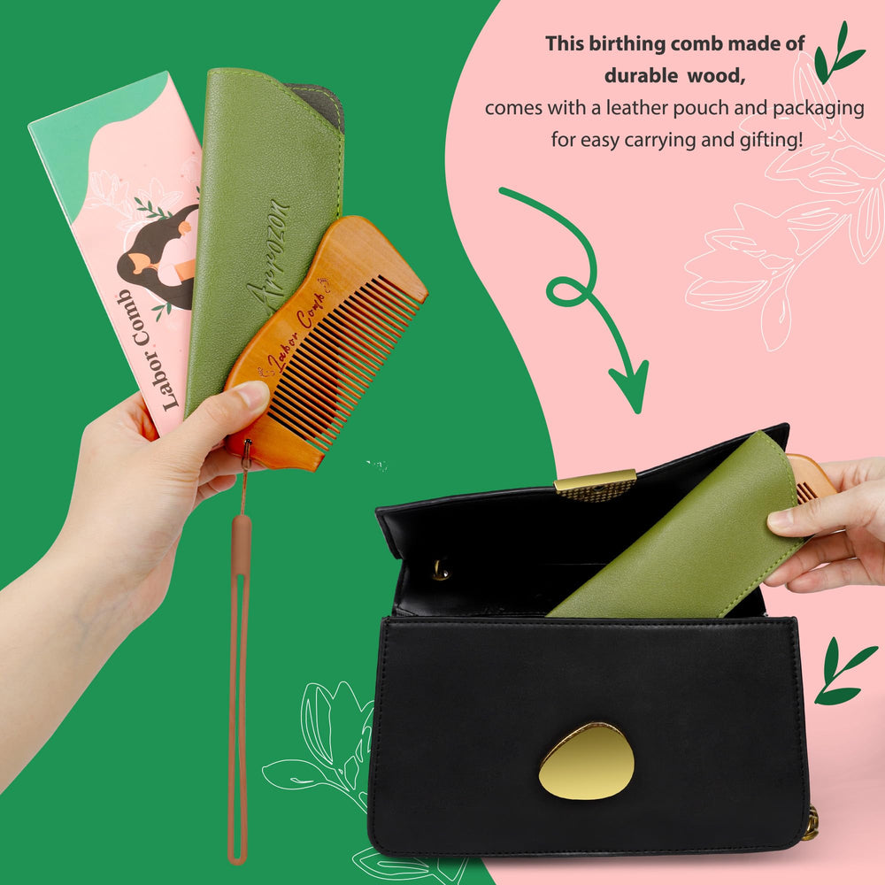 Arrozon birthing comb keepsake image suggests lasting memory from childbirth.