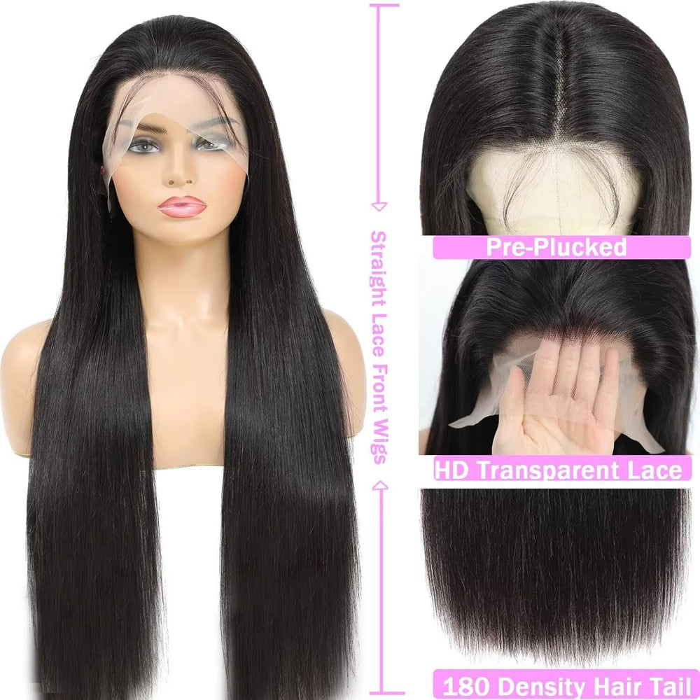 Arsola 180-density straight wig close-up for a full, thick silhouette.
