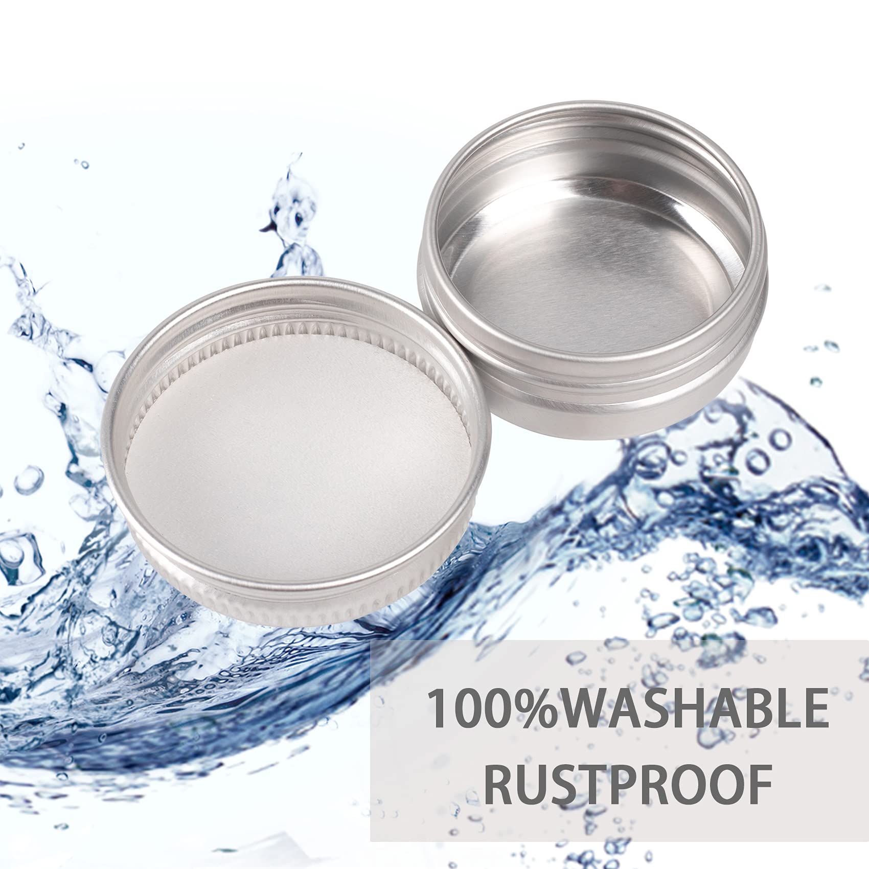 Art Secret food-grade aluminum tin keeps contents safe for cosmetics.