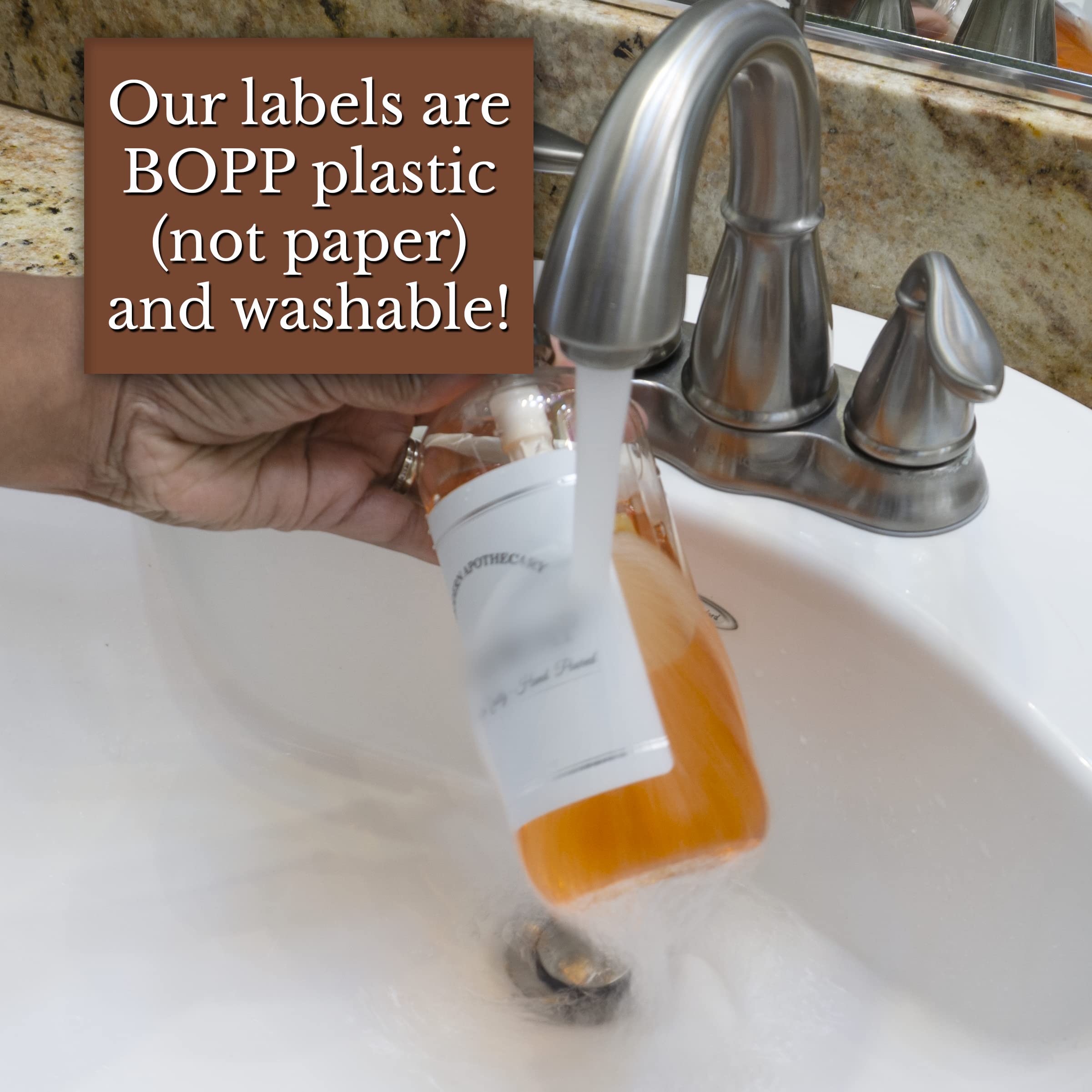 Artanis Home modern apothecary bottles elevate bathroom decor and order.