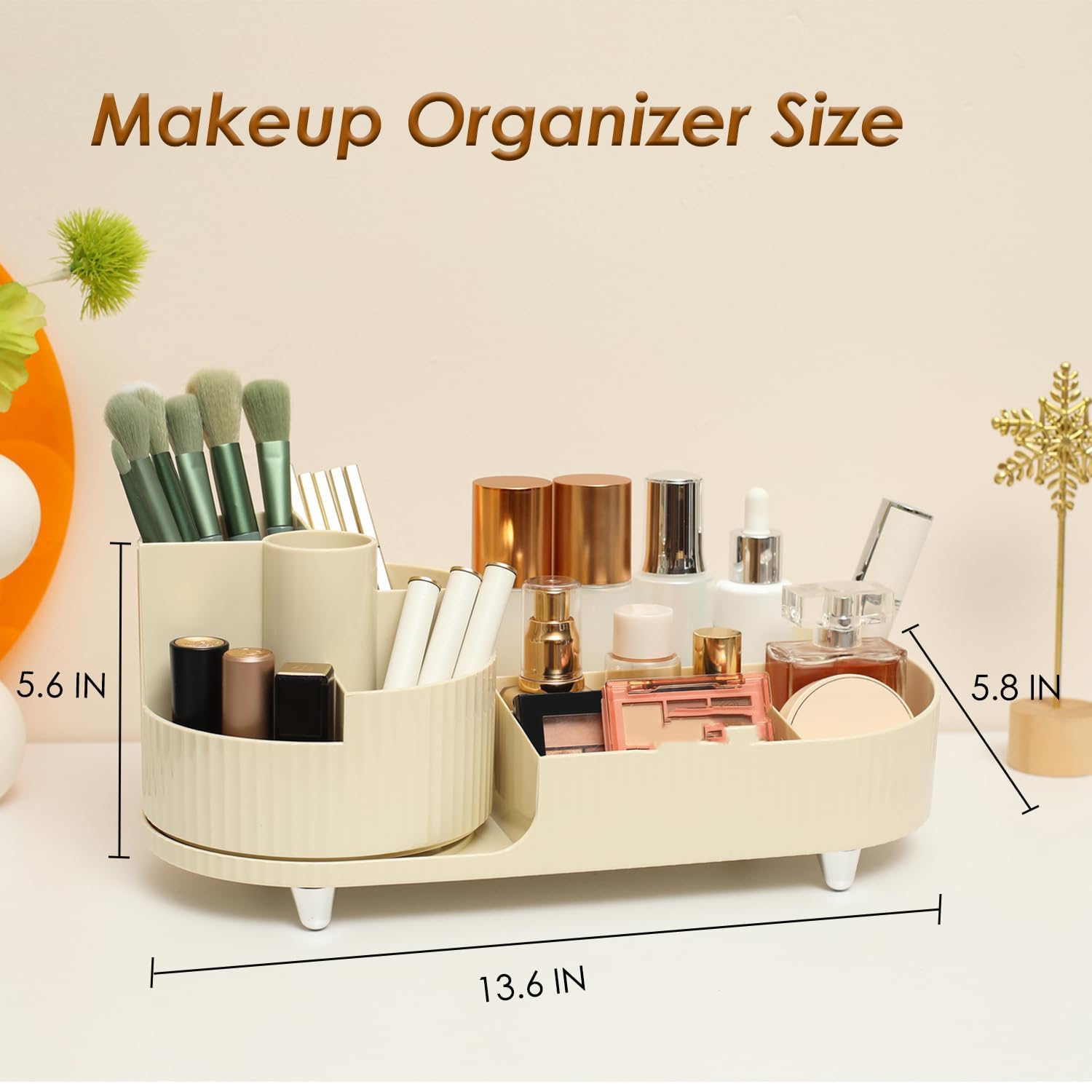 Artcochan makeup brush holder keeps brushes organized and accessible during routine prep.