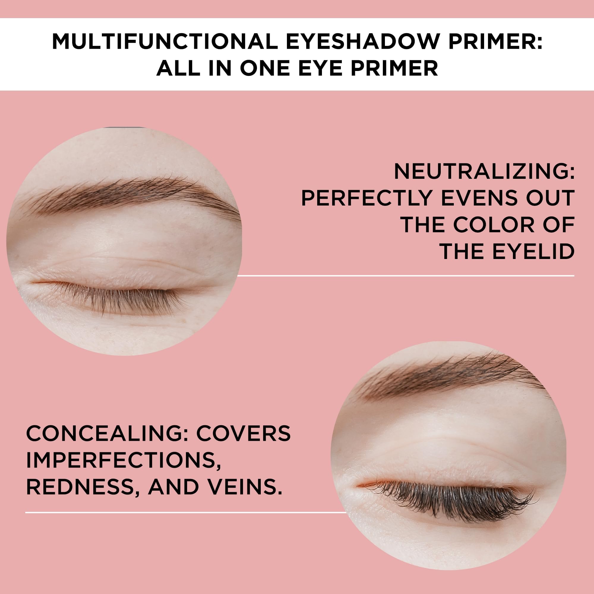 ARTDECO All In One Eye Primer swatches picture shows enhanced color depth for vibrant shadows.