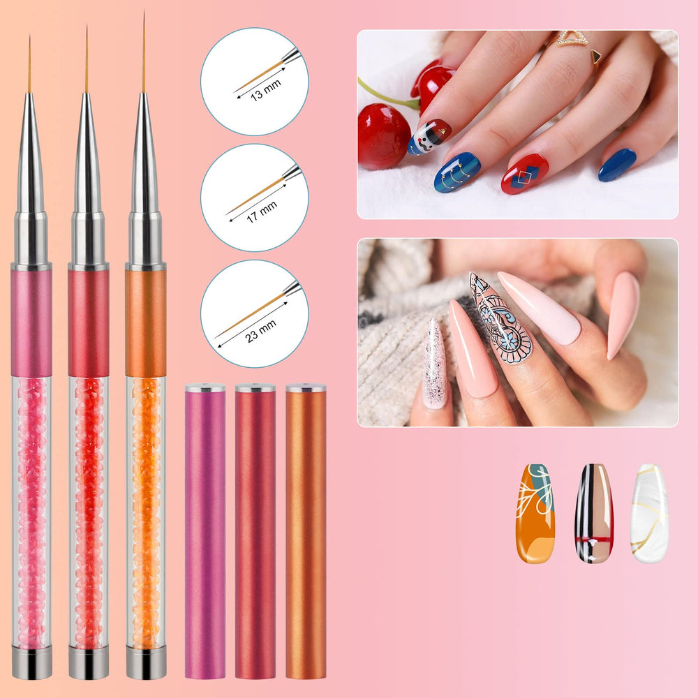 Artdone nail art brush handle and ferrule detail for secure, wobble-free painting