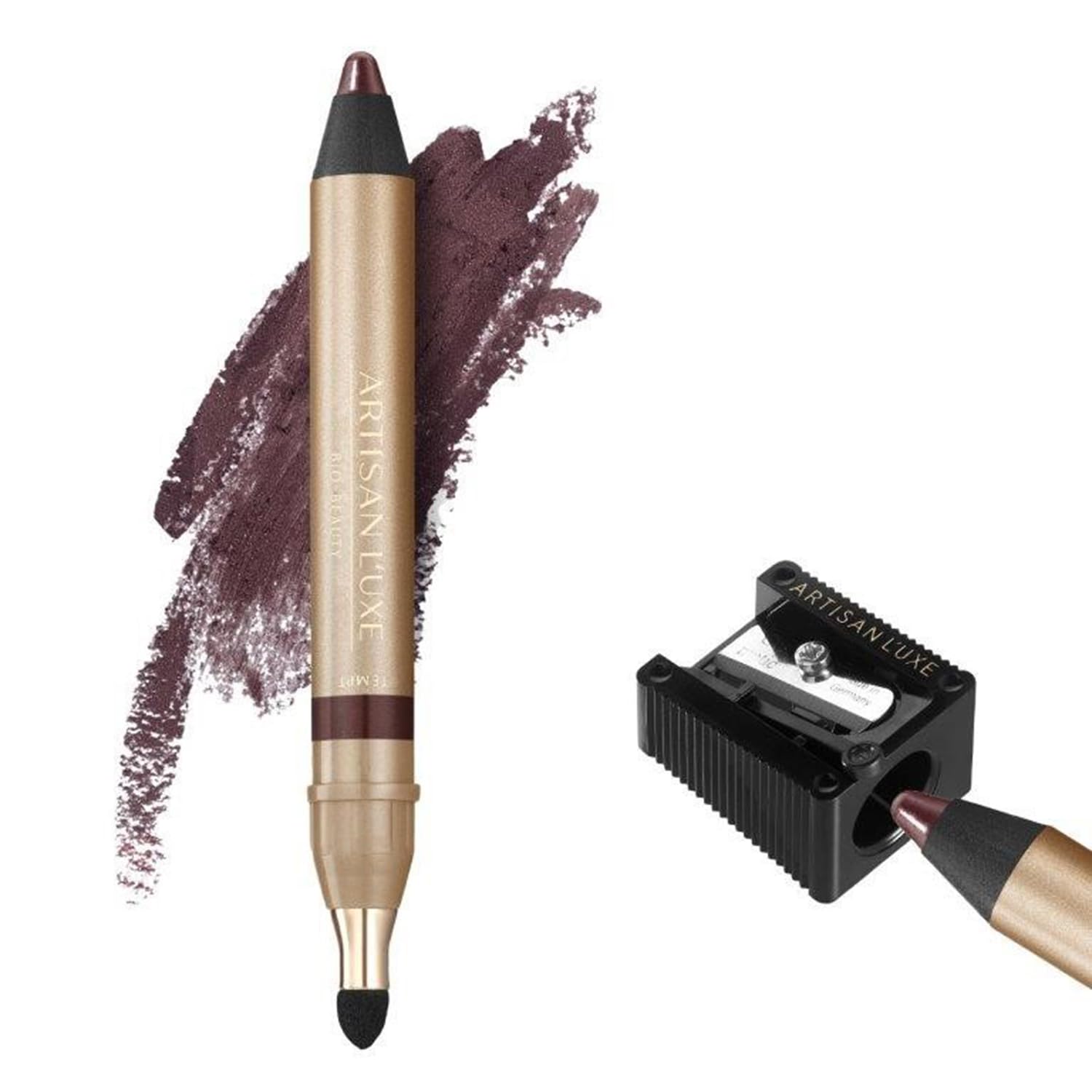 Artisan L'uxe Velvet Jumbo Eyeliner close-up of the dome tip for precise smoky eyes.