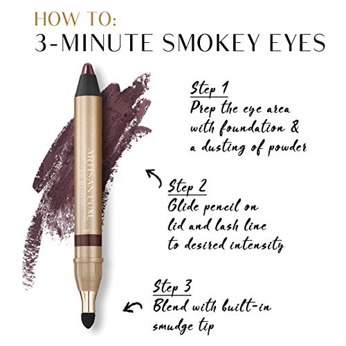 Artisan L'uxe Velvet Jumbo Eyeliner waterproof test showing smudge-resistance.