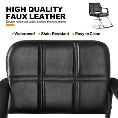 Artist hand barber chair footrest adds comfortable support during sessions