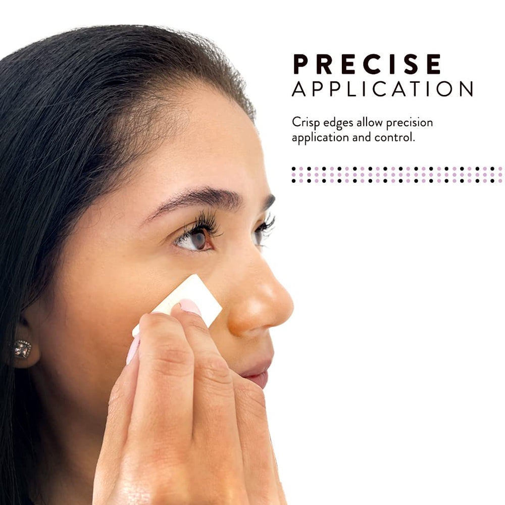 Artist's Choice soft foam triangle sponge delivers gentle blending on sensitive skin