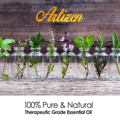 Artizen rose water bottle label close-up highlighting paraben-free formula for facial use.
