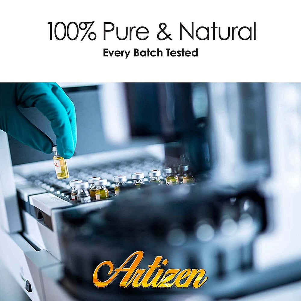 Artizen rose water on bathroom vanity with skincare products for refreshing routines.