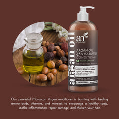 Silky finish from Artnaturals Argan Oil Hair Conditioner on shiny hair