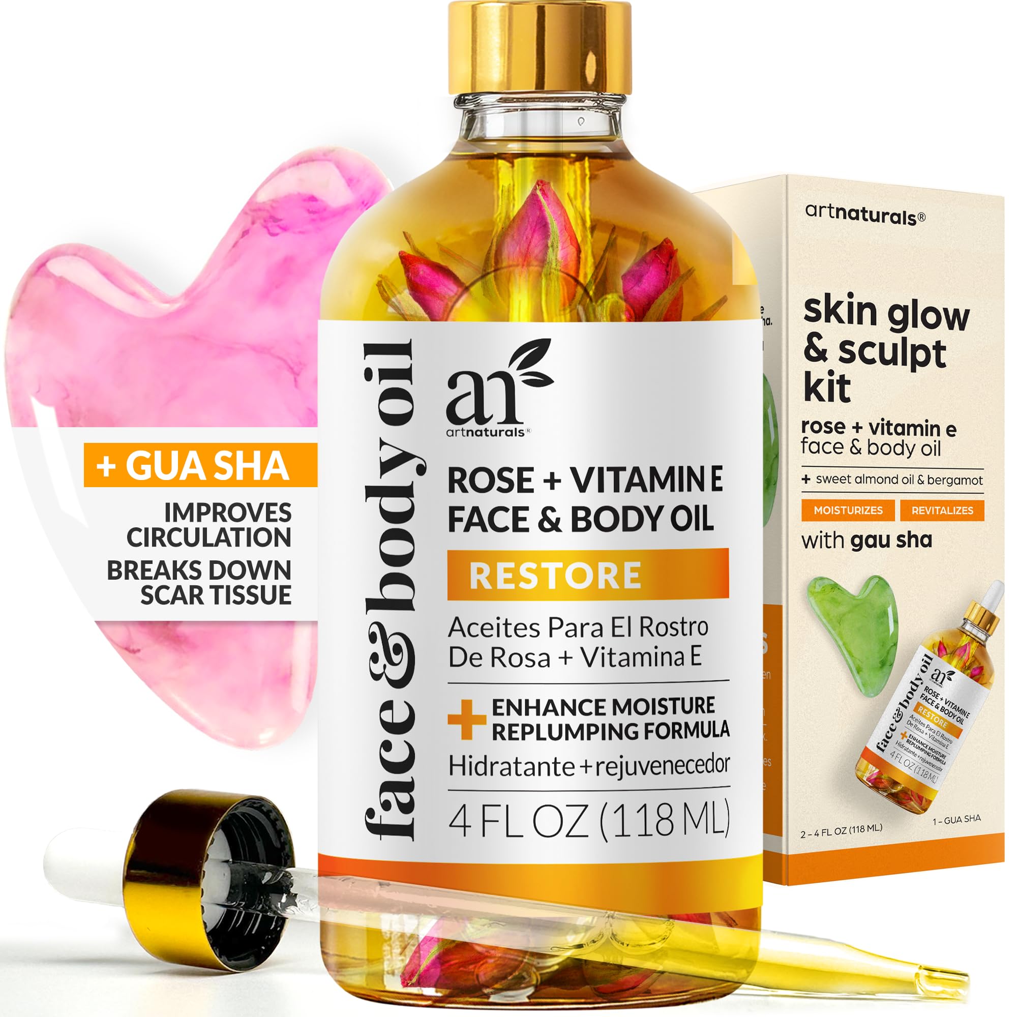 ArtNaturals Bio Oil 4oz bottle for smoother skin and even tone