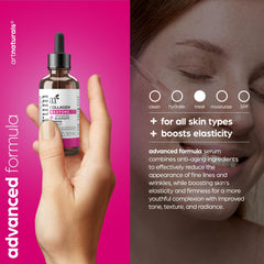 Artnaturals Collagen Booster Serum pump action demonstrates quick, mess free application