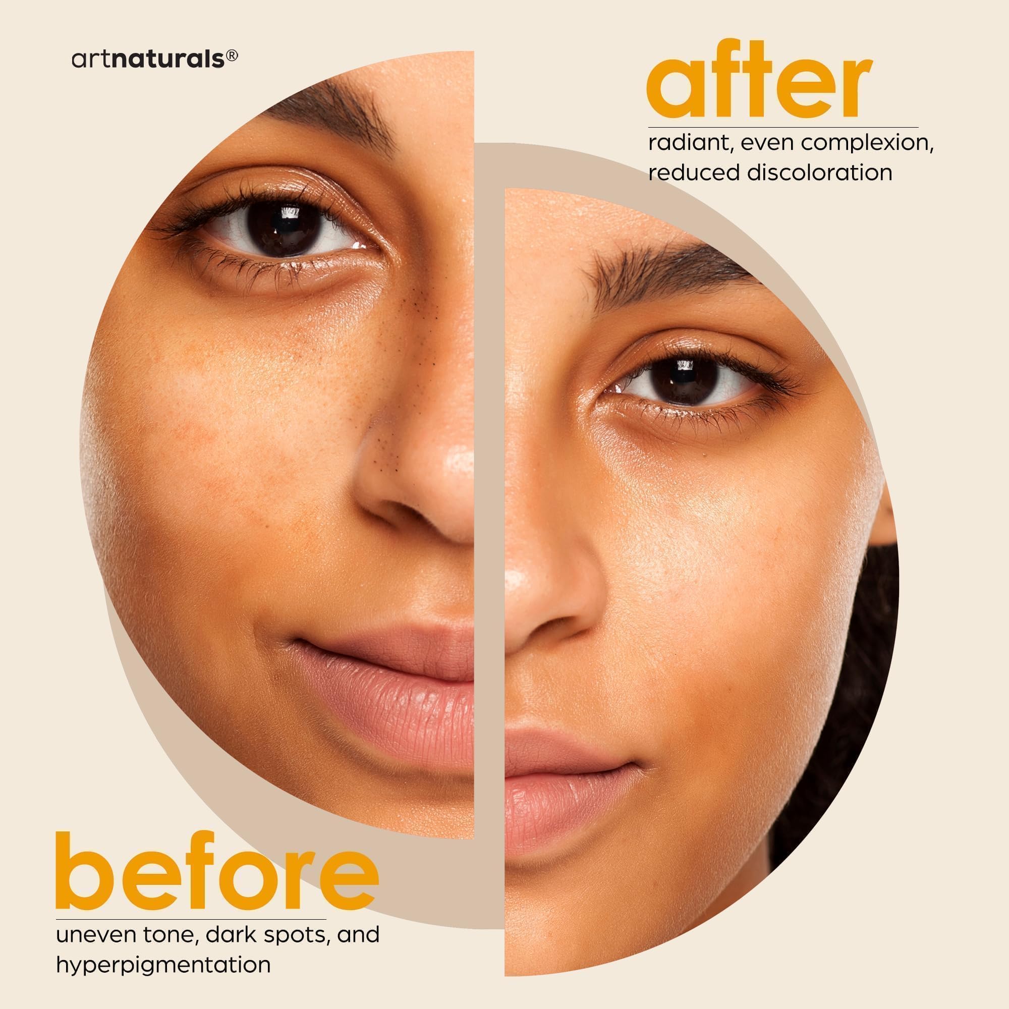 Artnaturals Dark spot corrector texture suggesting skin tone improvement