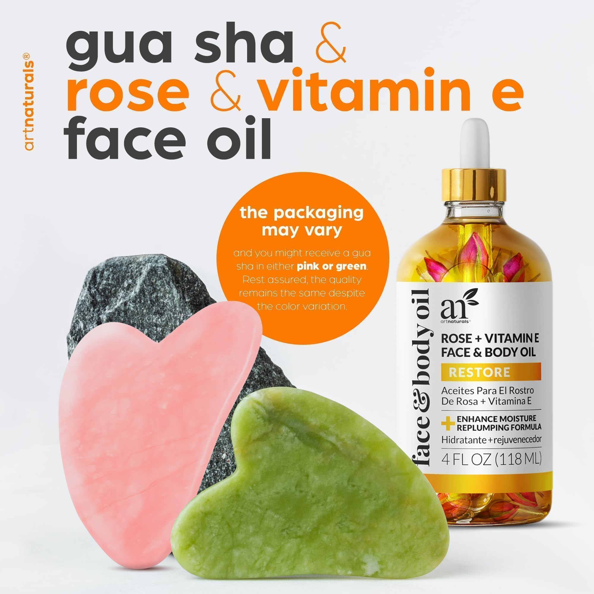 ArtNaturals face oil application smooths dry areas for radiant skin