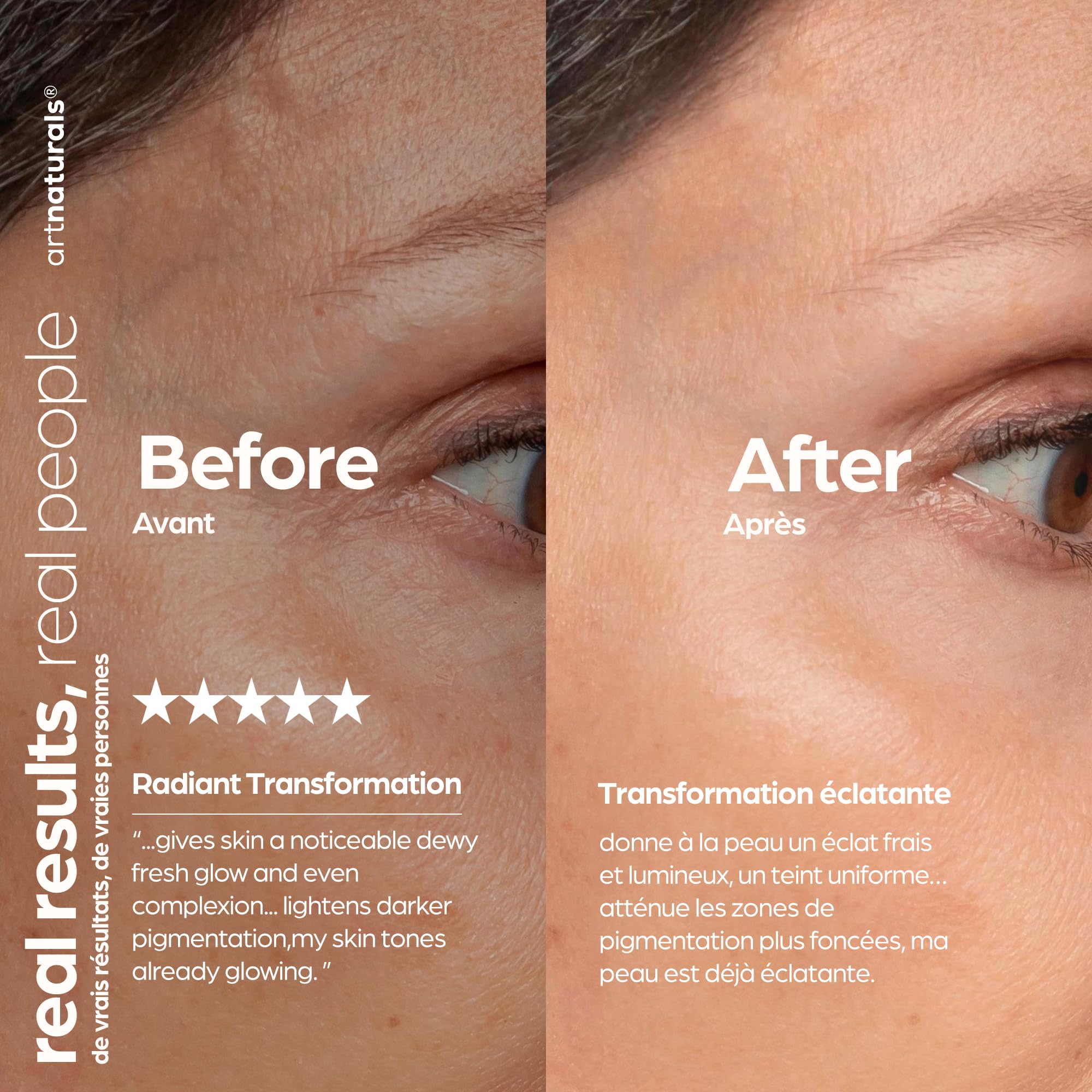 ArtNaturals Hyaluronic Acid Serum texture swatch illustrating lightweight hydration feel.