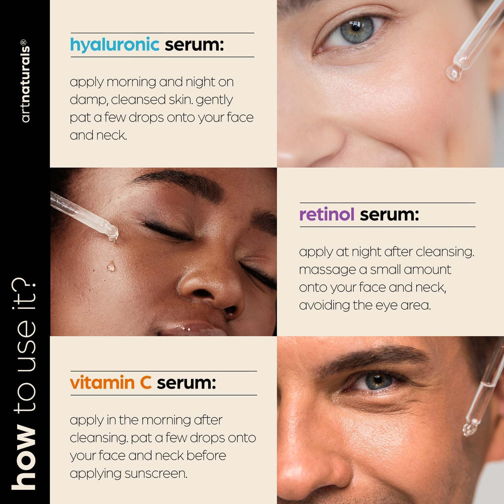 ArtNaturals retinol serum dropper targets fine lines and smooths texture