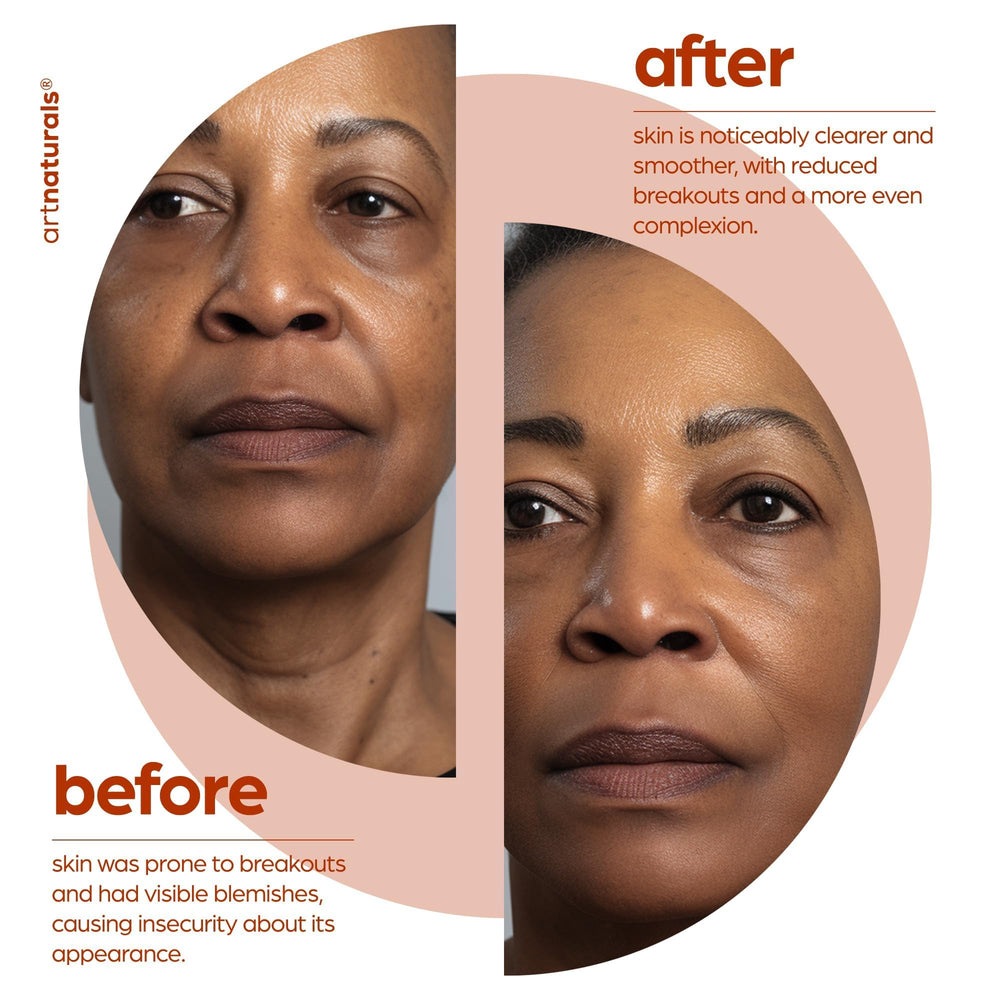 Art Naturals label highlights paraben-free, silicone-free, dye-free safety.