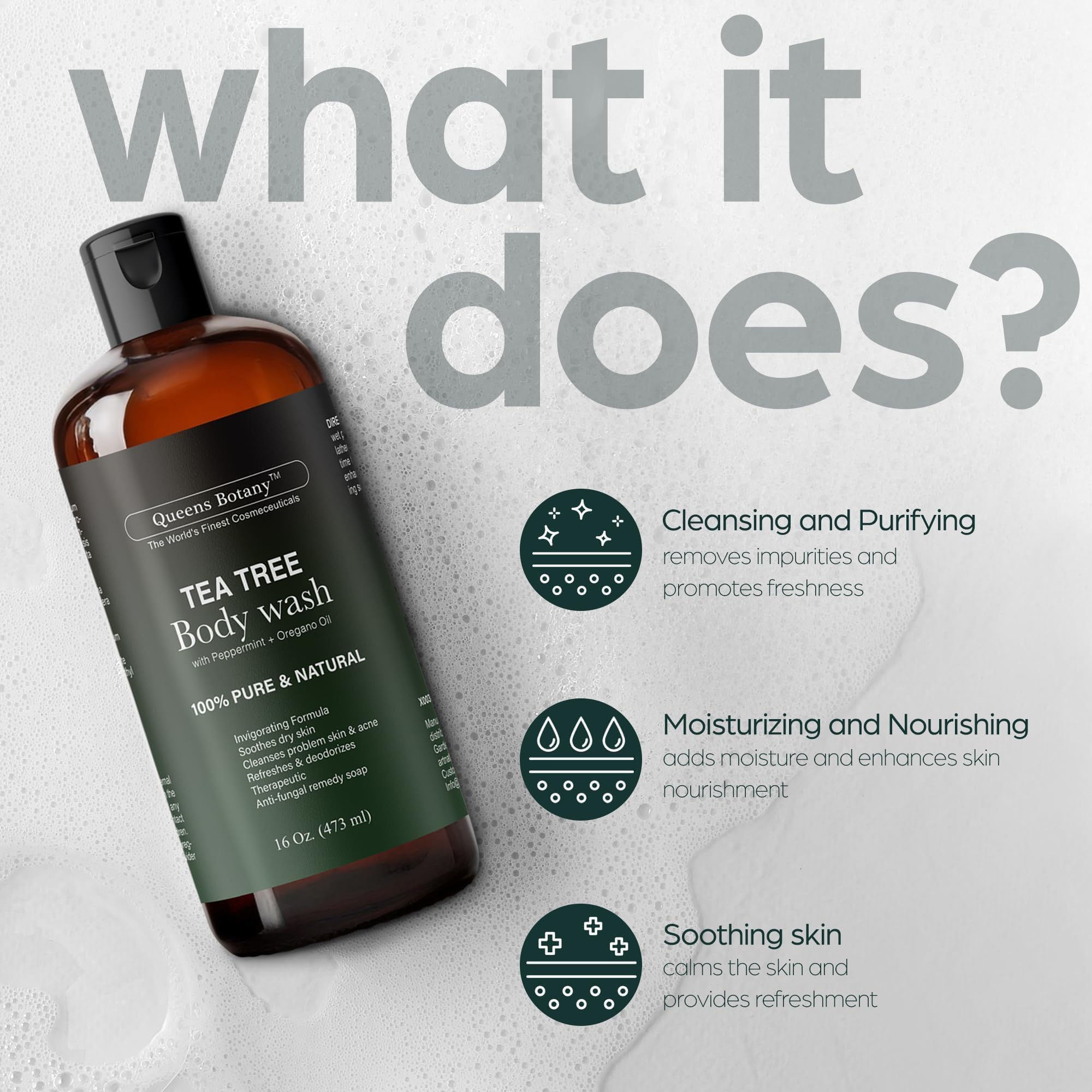 Artnaturals Tea Tree Oil Body Wash 2-pack ready for home or travel.