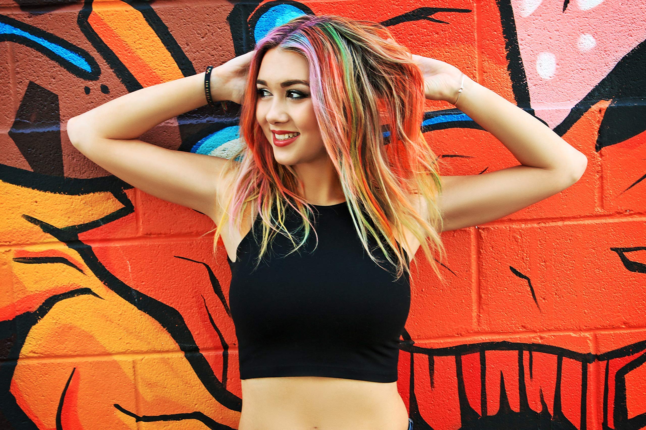 ArtShip Design hair chalk application steps guide for quick salon-like temporary color