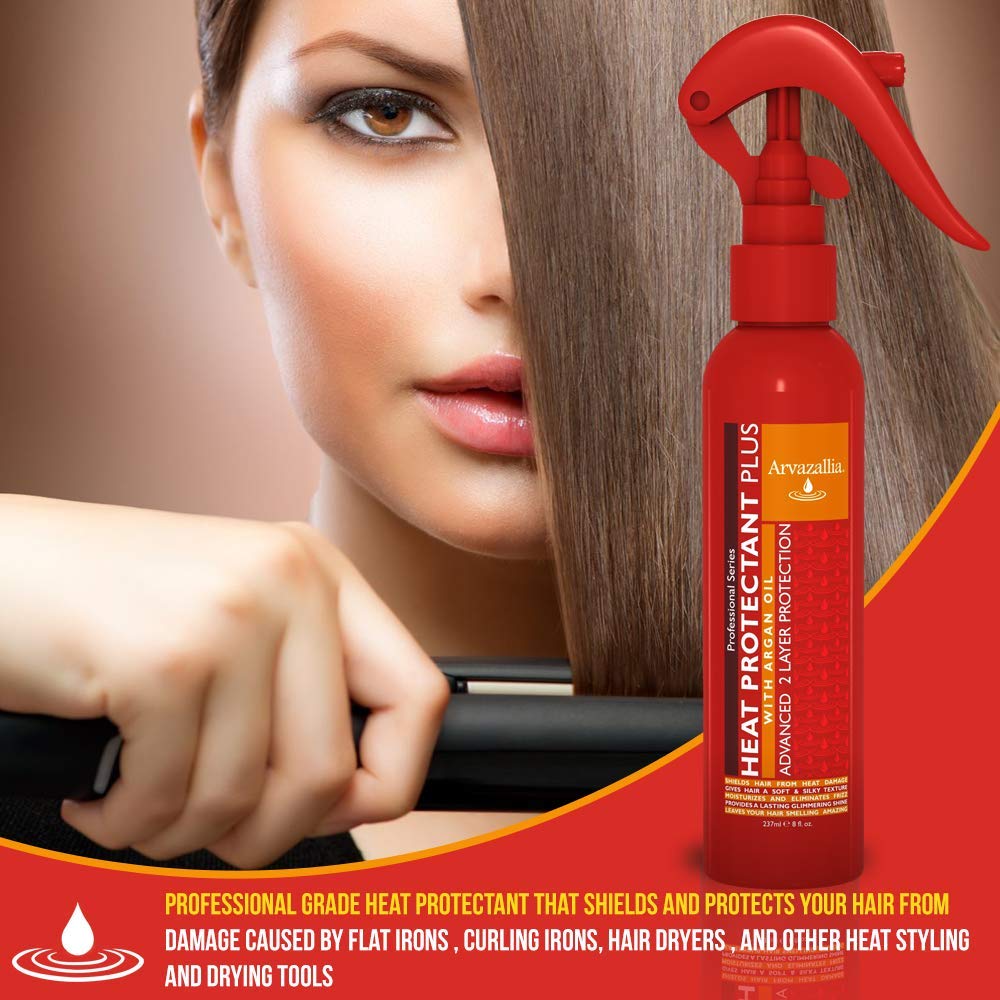 Arvazallia anti-frizz detangling action demonstrates smoother, more manageable hair.