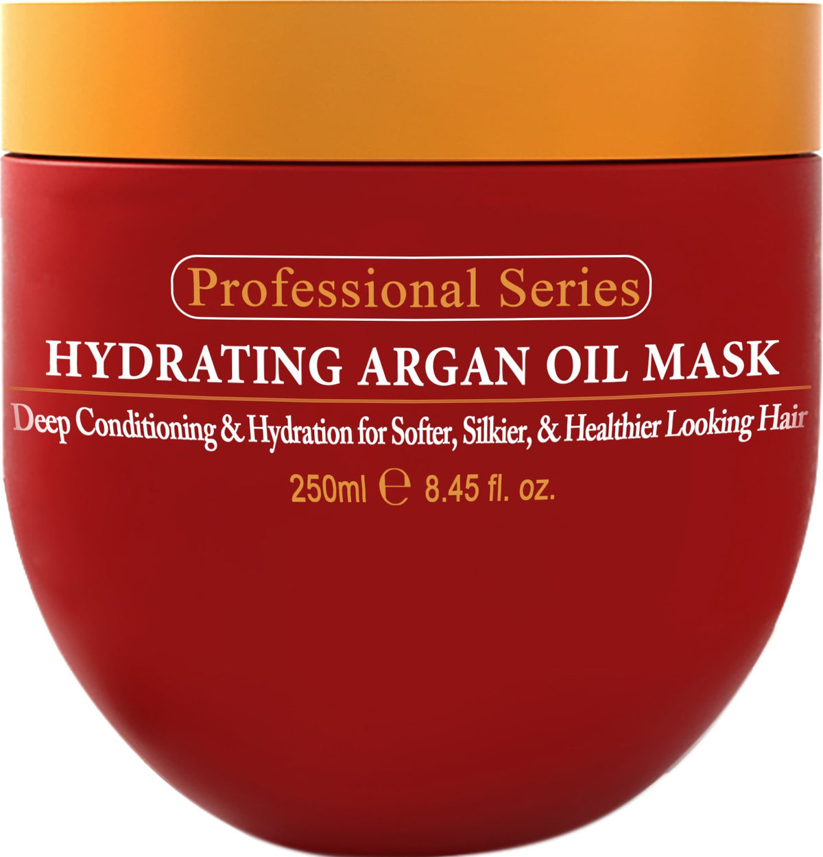 Arvazallia hydrating argan oil hair mask jar front showcases rich hydration for dry hair.