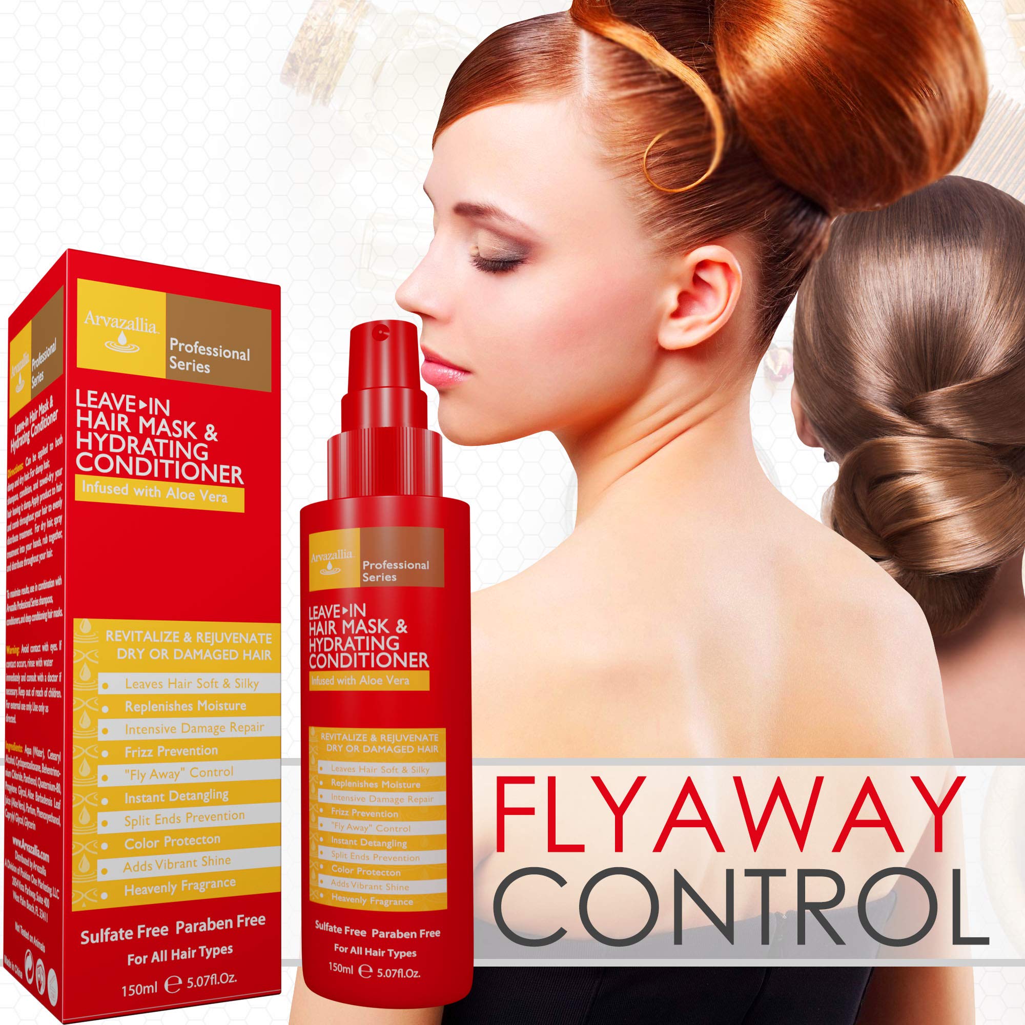 Arvazallia Leave-in Hair Mask with aloe vera promotes moisture and gentle conditioning