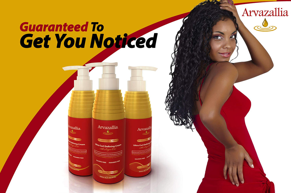 Arvazallia curl activation formula supports natural-looking curls with heat activation.