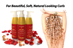 Arvazallia Ultra Curl Defining Cream on waves shows soft hold and shine.