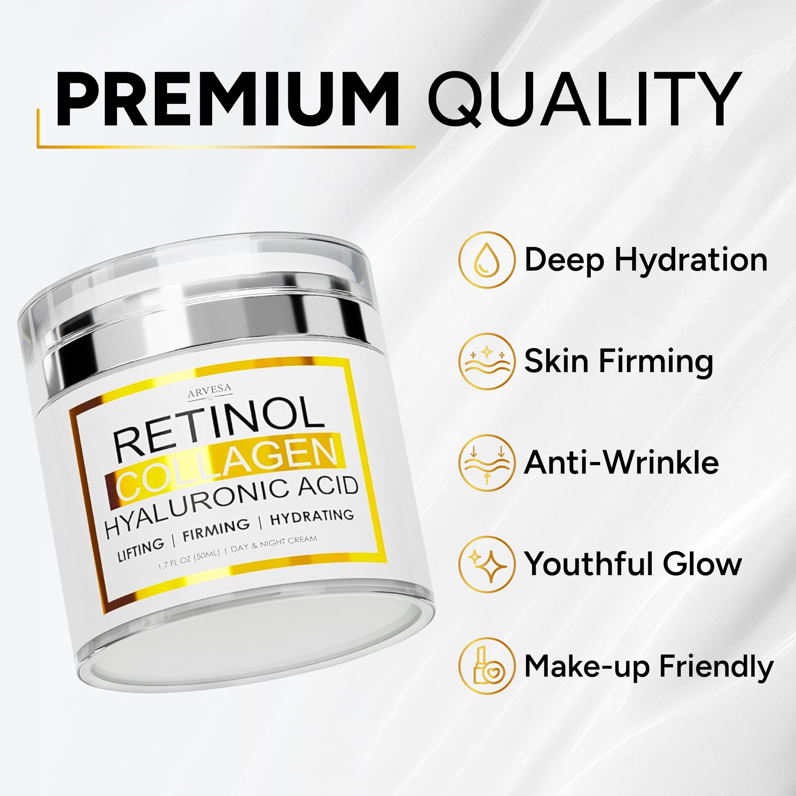 Arvesa All Skin Types hydration concept signals universal suitability