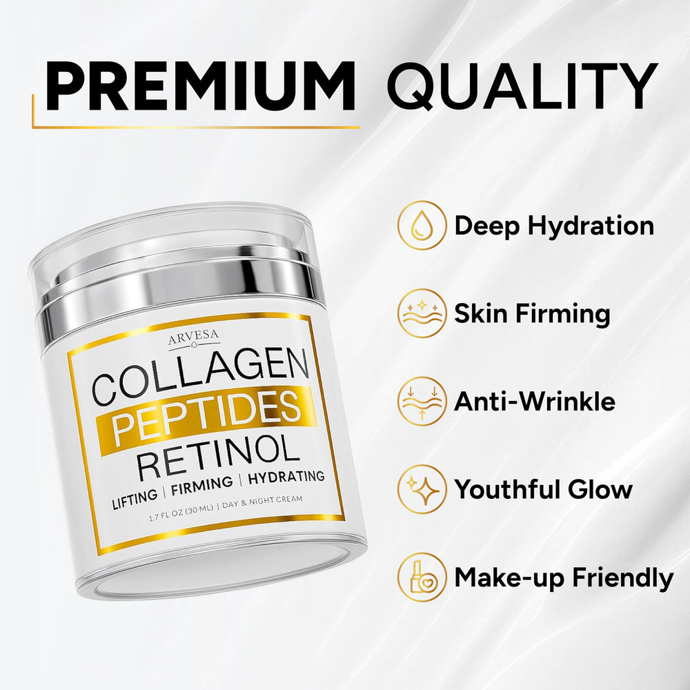Arvesa Retinol Cream day-night routine image suggesting versatile daily moisturizer
