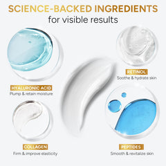 Arvesa Retinol Cream hyaluronic acid image highlighting long-lasting hydration
