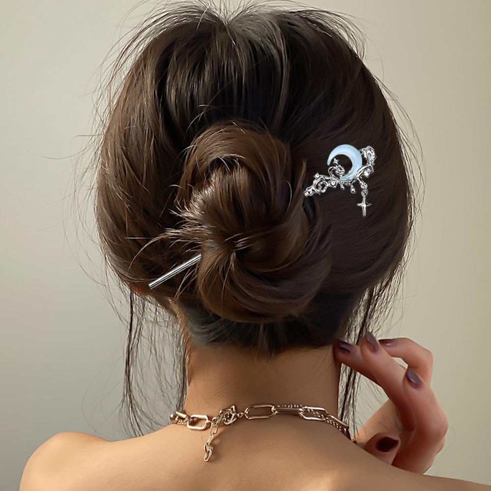 Arvintas Star Moon Hair Sticks long hair styling tool for everyday wear