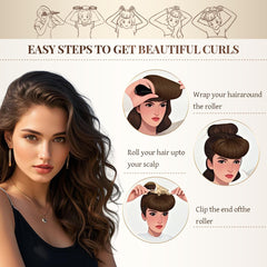 ARWVOA satin scarf helps set and finish curls for a luxe look.
