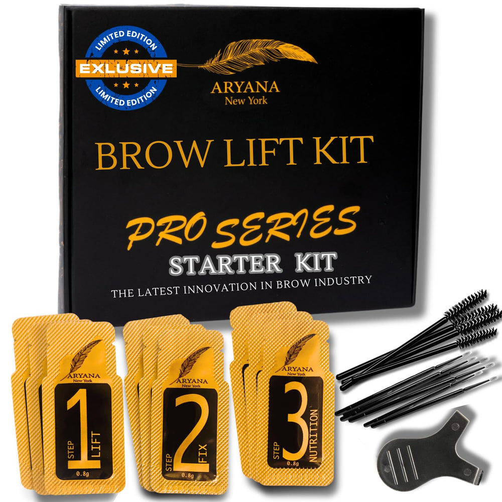 Aryana New York Brow Lamination Starter Kit packaging for at-home brow styling.