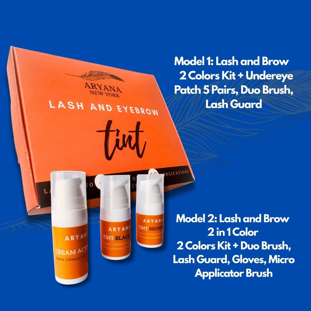 ARYANA NEW YORK kit contents display for easy brow and lash grooming