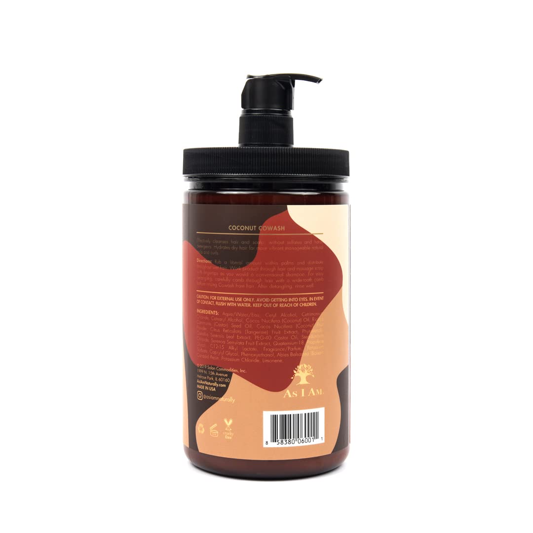 As I Am Coconut Cowash color-treated hair protection while cleansing