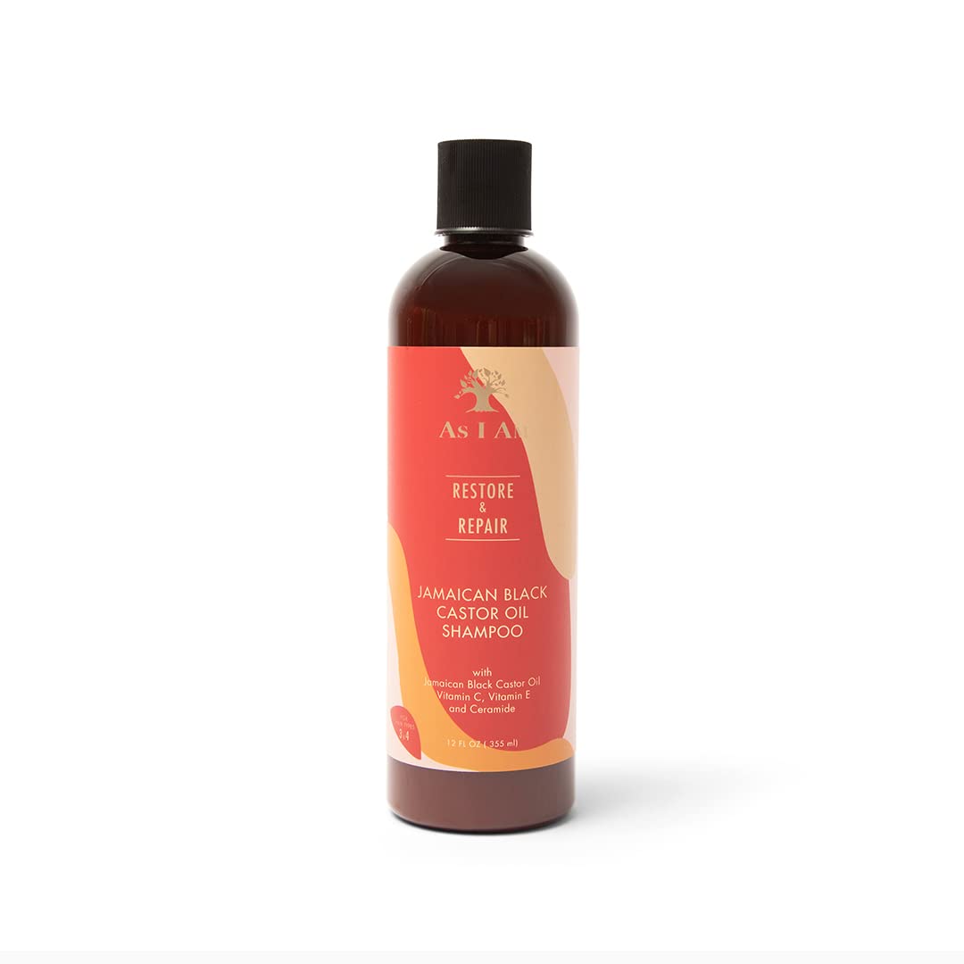 As I Am Jamaican Black Castor Oil Shampoo bottle front for nourished hair